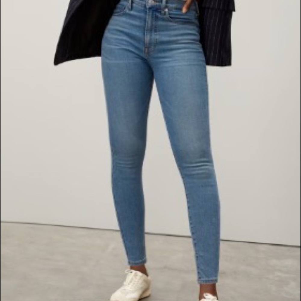 Everlane - The Authentic Stretch High Rose Skinny Jean - 31 Ankle
